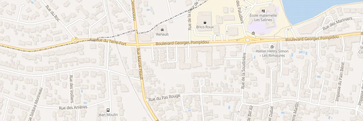 Plan du 93 Bd Georges Pompidou à Saint-Gilles-Croix-de-Vie
