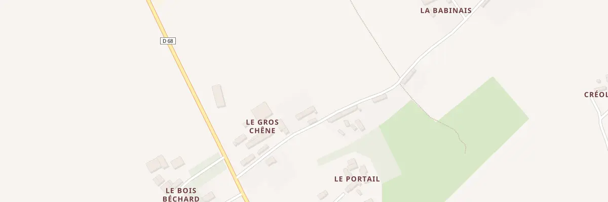 Plan du 5001 Le Gros Chene à Longaulnay
