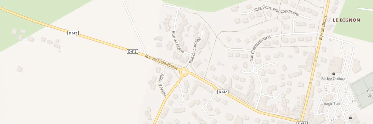 Plan du 1 Rue DU MAINE à Bédée