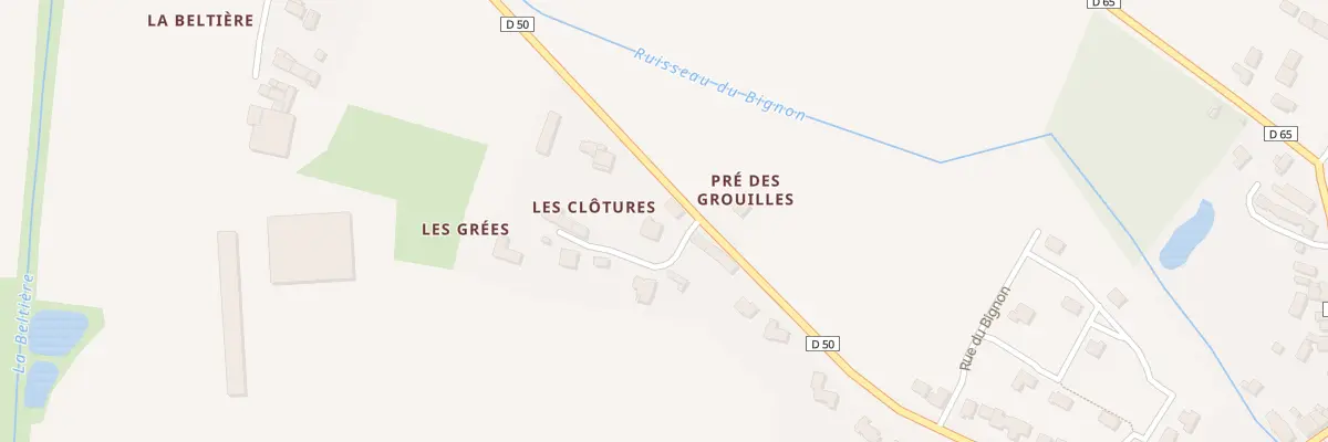 Plan du 37 Les Clotures à Lieuron