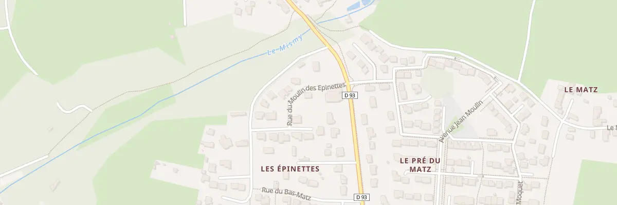 Plan du 3 Rue du Moulin des Epinettes à Savenay