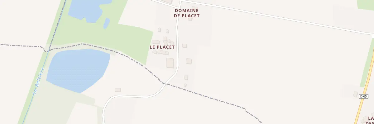 Plan du 13 Le Placet à Lieuron