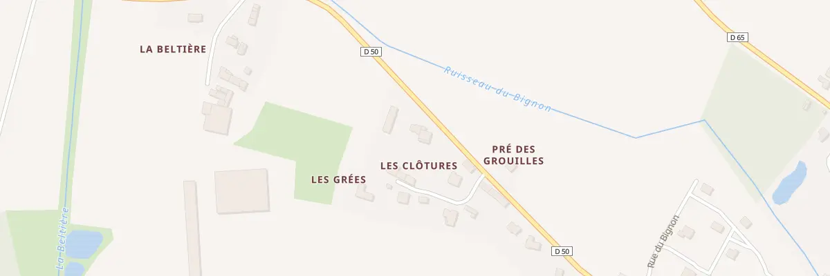 Plan du 43 Les Clotures à Lieuron