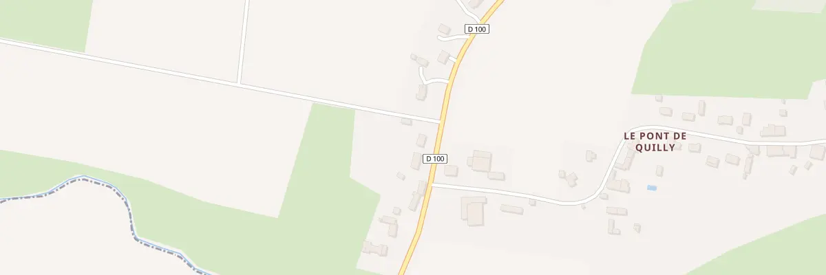 Plan du 2 Le Pont de Quilly à Quilly