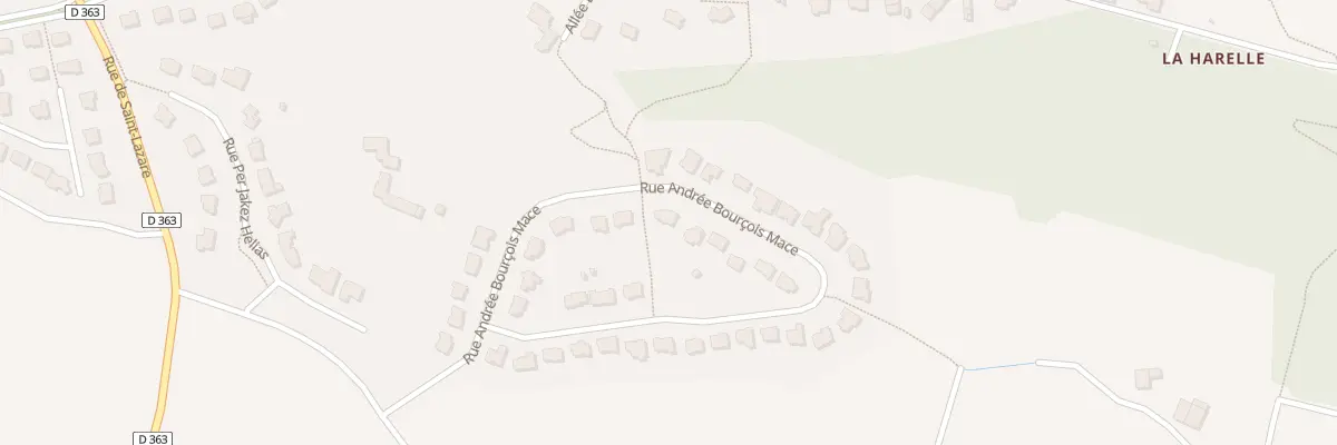 Plan du 14 Rue Andrée Bourcois Macé à Montfort-sur-Meu