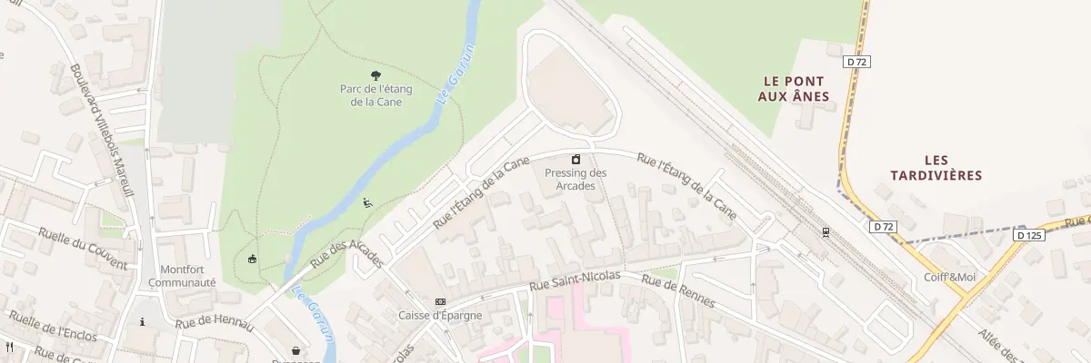 Plan du 1 Che de la Couaille à Montfort-sur-Meu
