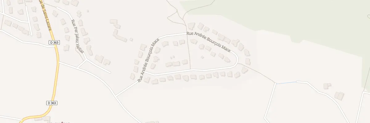 Plan du 26 Rue Andrée Bourcois Macé à Montfort-sur-Meu
