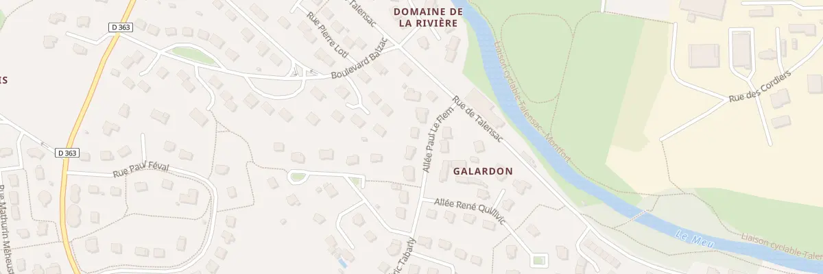Plan du 3 All Paul le Flem à Montfort-sur-Meu