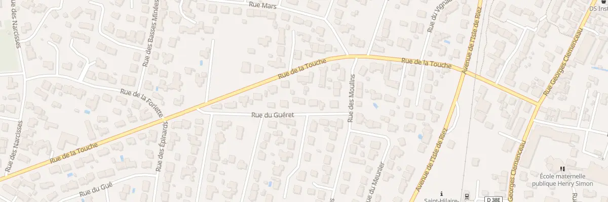 Plan du 6 Rue du Guéret à Saint-Hilaire-de-Riez