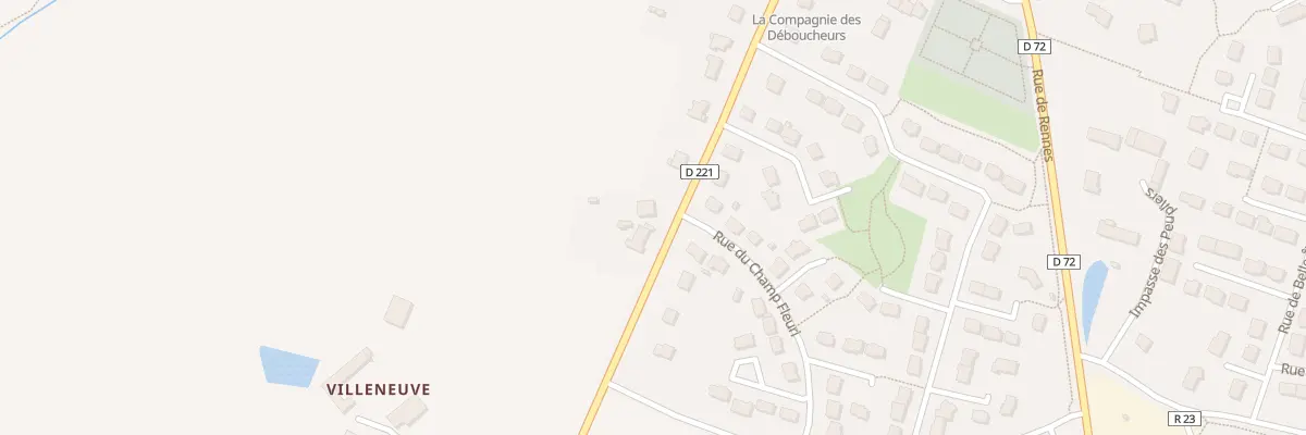 Plan du 36 Rue de la Chapelle à Irodouër