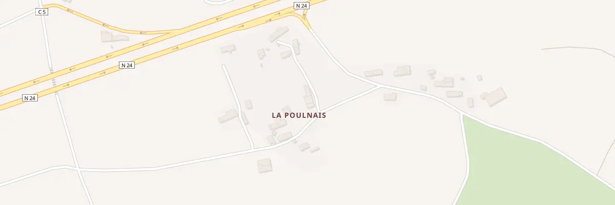 Plan du 1755 La Poulnais à Saint-Thurial
