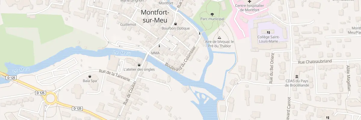 Plan du 9 Bd du Colombier à Montfort-sur-Meu