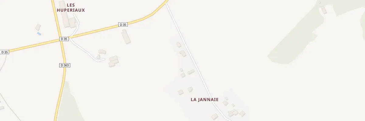 Plan du 5450 La Jeannaie à Talensac