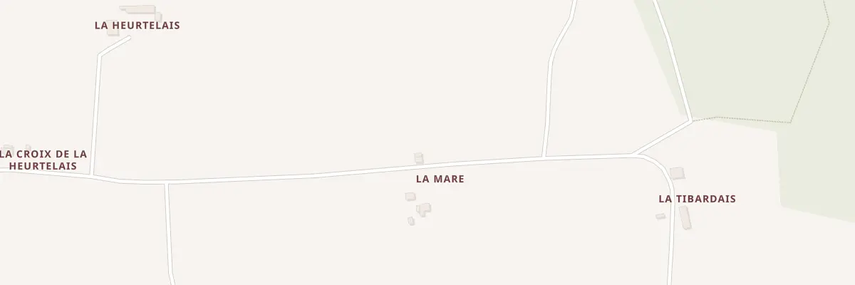 Plan du 1 La Mare à Renac