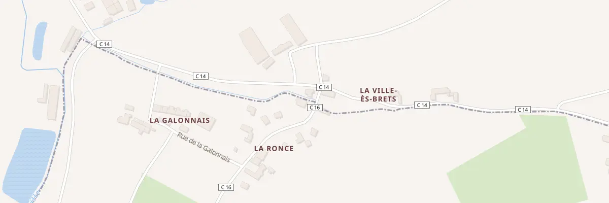 Plan du 5386 La Ville Es Bret à Saint-Père-Marc-en-Poulet