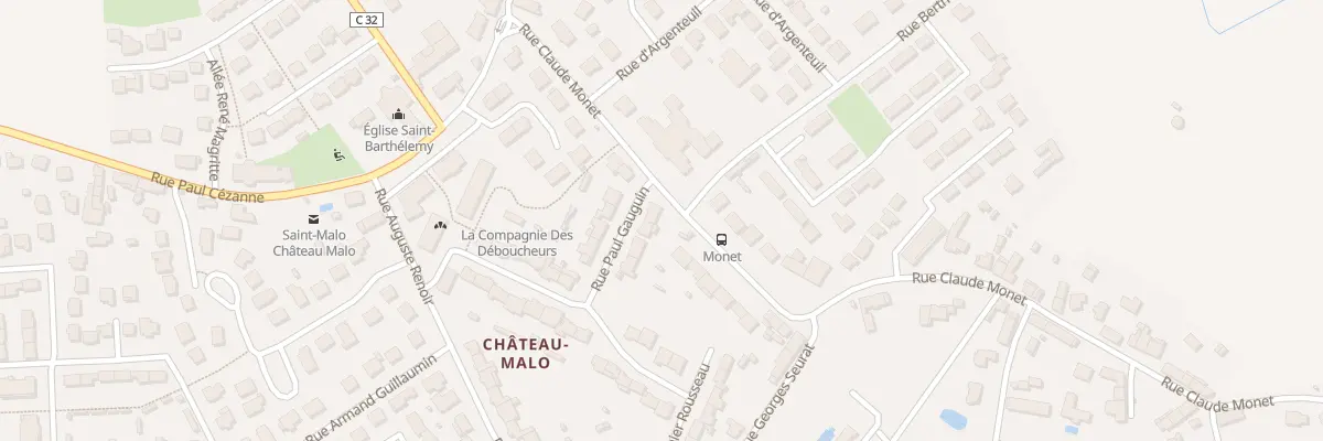 Plan du 1 Rue Paul Gauguin à Saint-Malo