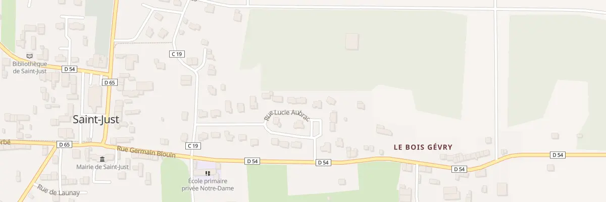 Plan du 14 Rue Lucie Aubrac à Saint-Just