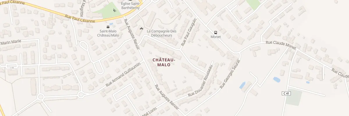 Plan du 14 Rue Camille Pissarro à Saint-Malo
