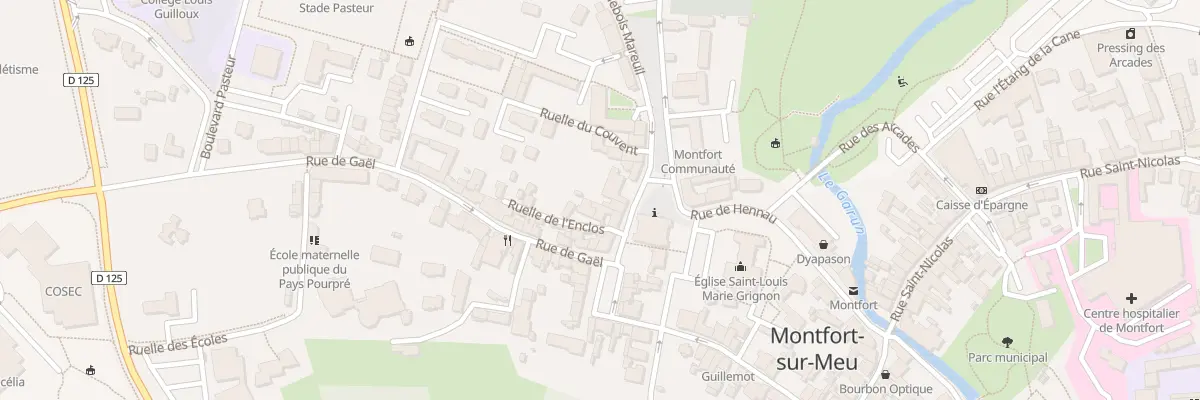 Plan du 2 Rue du Tribunal à Montfort-sur-Meu