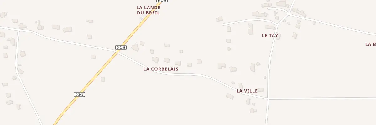 Plan du 9 La Corbelais à Mernel