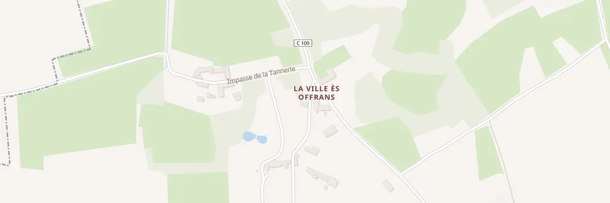 Plan du 5000 La Ville Es Offran à Saint-Coulomb