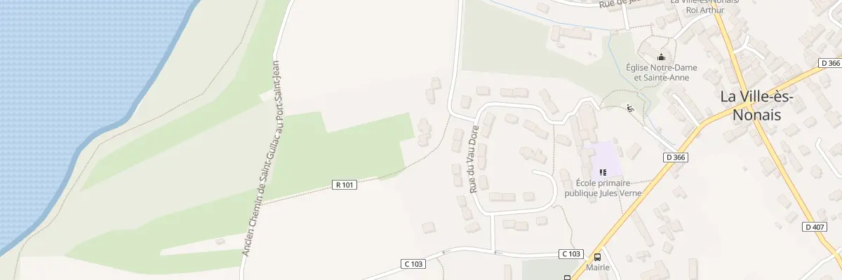 Plan du 16 Rue du Vau Dore à La Ville-ès-Nonais