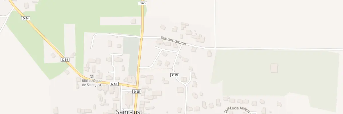 Plan du 6 All des Pommiers à Saint-Just