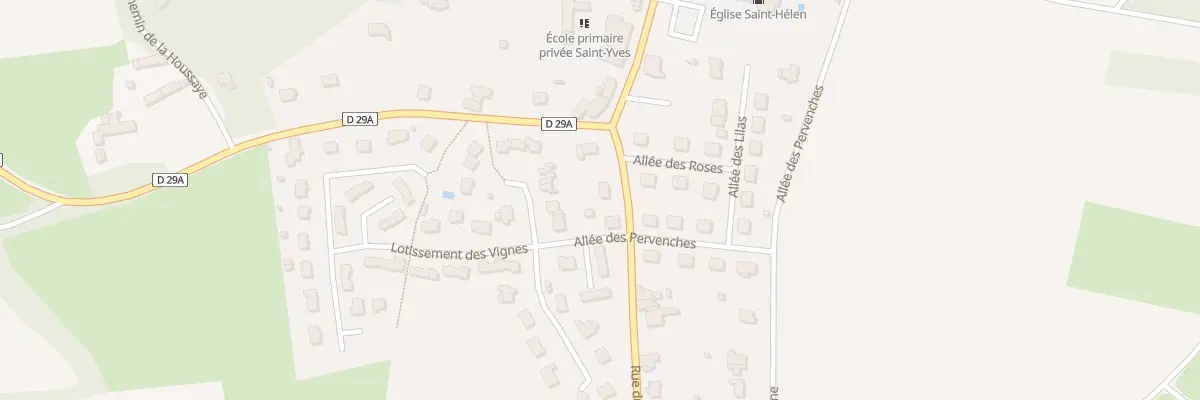 Plan du 2 Rue du Chêne des Forts à Saint-Hélen
