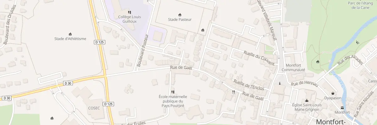 Plan du 30 Rue de Gaël à Montfort-sur-Meu