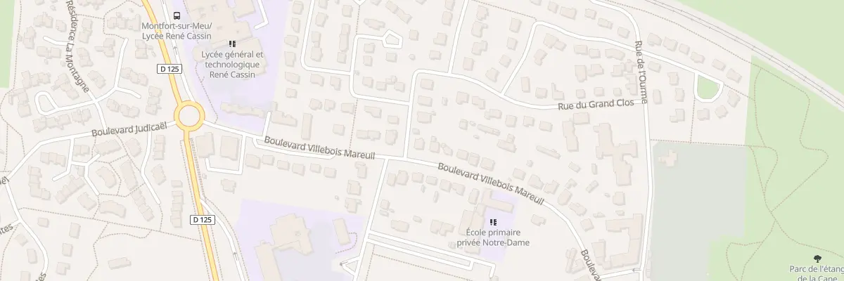 Plan du 32 Bd Villebois Mareuil à Montfort-sur-Meu