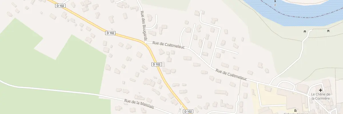 Plan du 27 Rue de Coëtmeleuc à Guenrouet