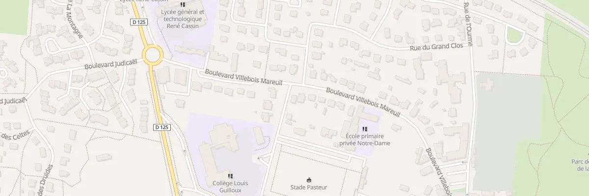 Plan du 1 Bd Pasteur à Montfort-sur-Meu