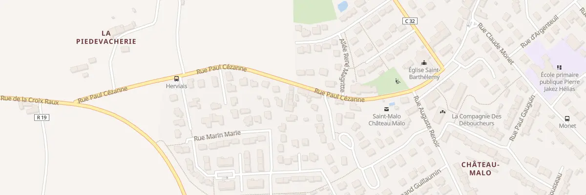Plan du 32 Rue Paul Cezanne à Saint-Malo