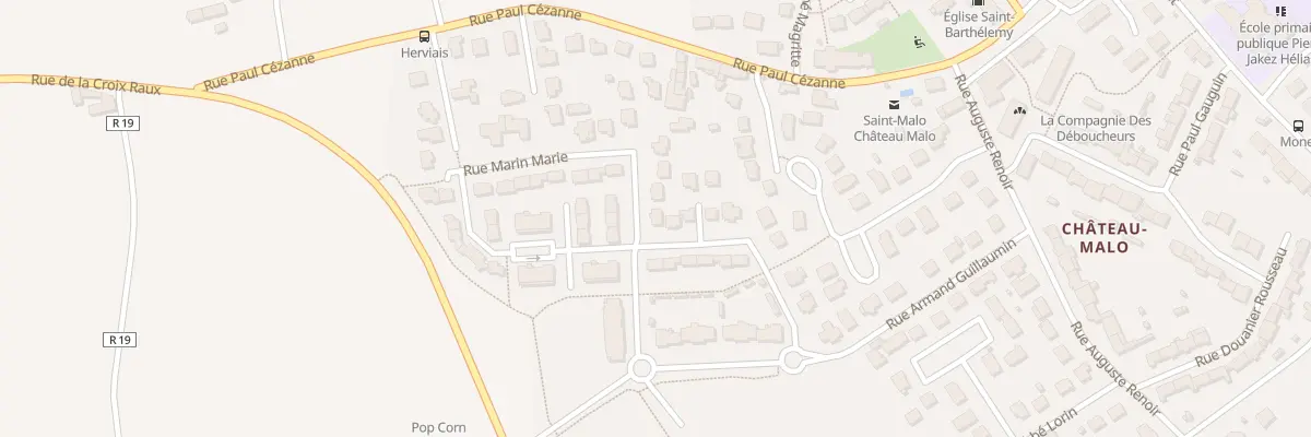 Plan du 10 Rue Marin Marie à Saint-Malo