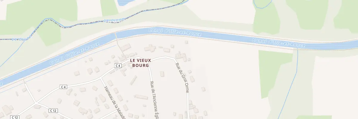 Plan du 12 Rue de l’Ancienne Église à Saint-Judoce