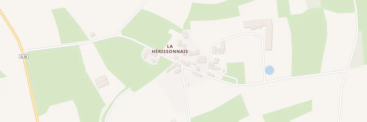 Plan du 422 La Hérissonnais aux Champs-Géraux