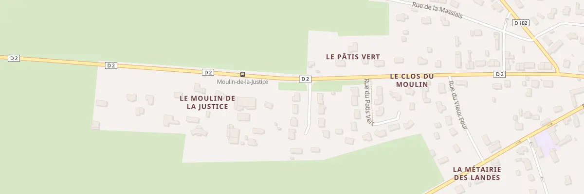Plan du 6374 Le Moulin de la Justice à Guenrouet