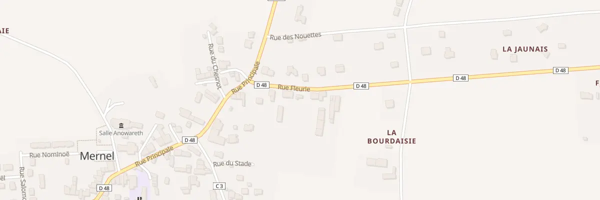 Plan du 10 Rue Fleurie à Mernel