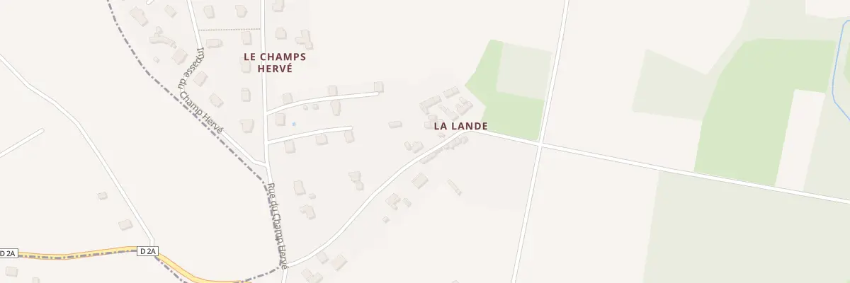 Plan du 70 La Lande à Saint-Judoce