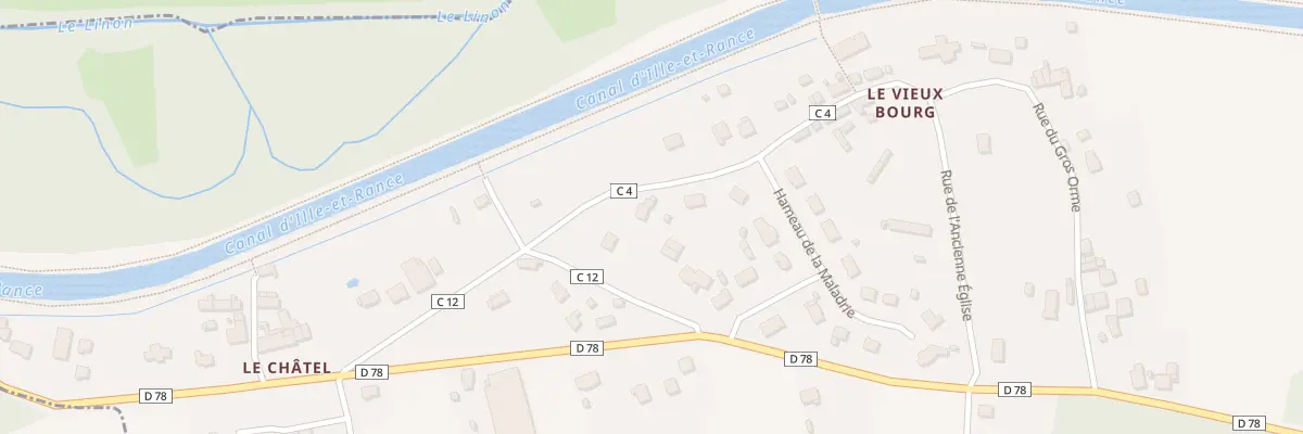 Plan du 13 Rue du Vieux Bourg à Saint-Judoce