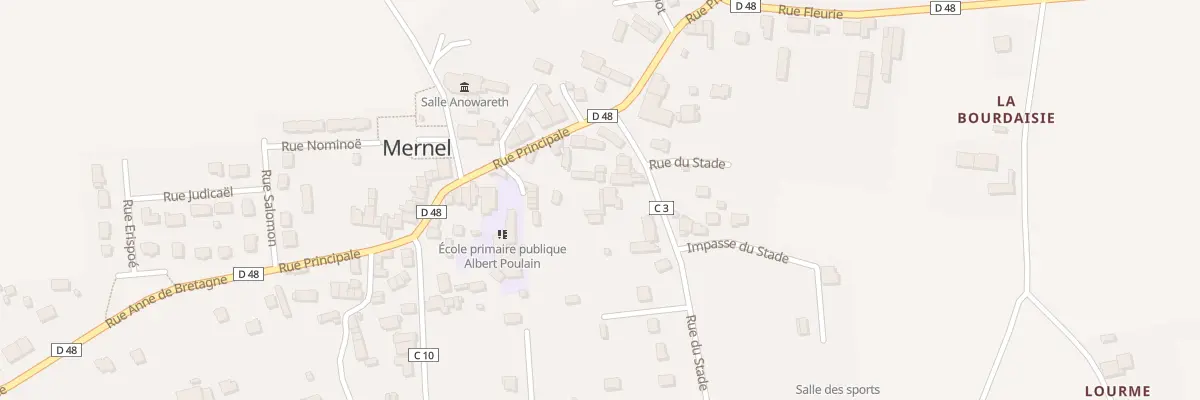 Plan du 6B Rue du Stade à Mernel