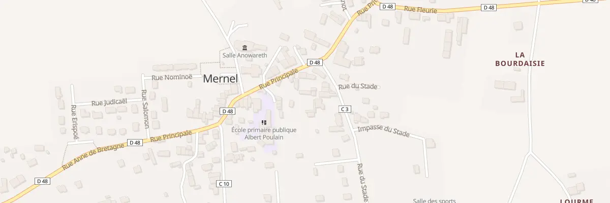 Plan du 6 Rue du Stade à Mernel