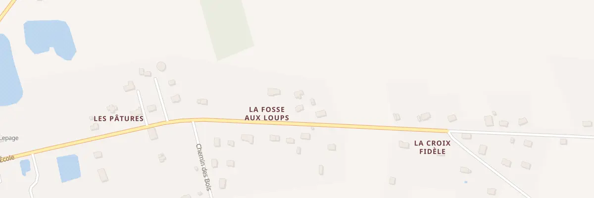 Plan du 9 La Fosse aux Loups à Bovel