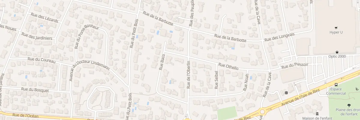 Plan du 16 Rue Baco à Saint-Hilaire-de-Riez