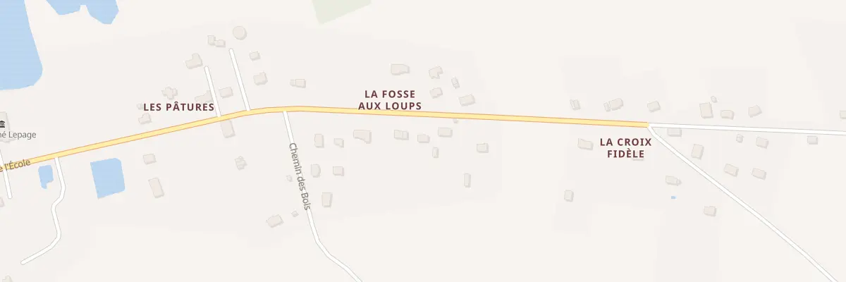 Plan du 6 La Fosse aux Loups à Bovel