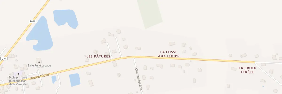 Plan du 21 Les Patures à Bovel