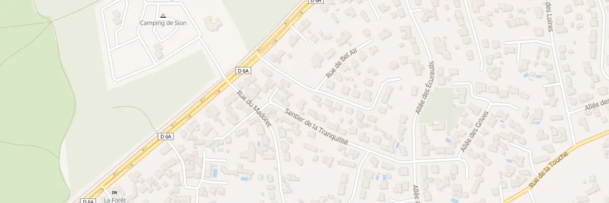 Plan du 6 Rue de Bel Air à Saint-Hilaire-de-Riez