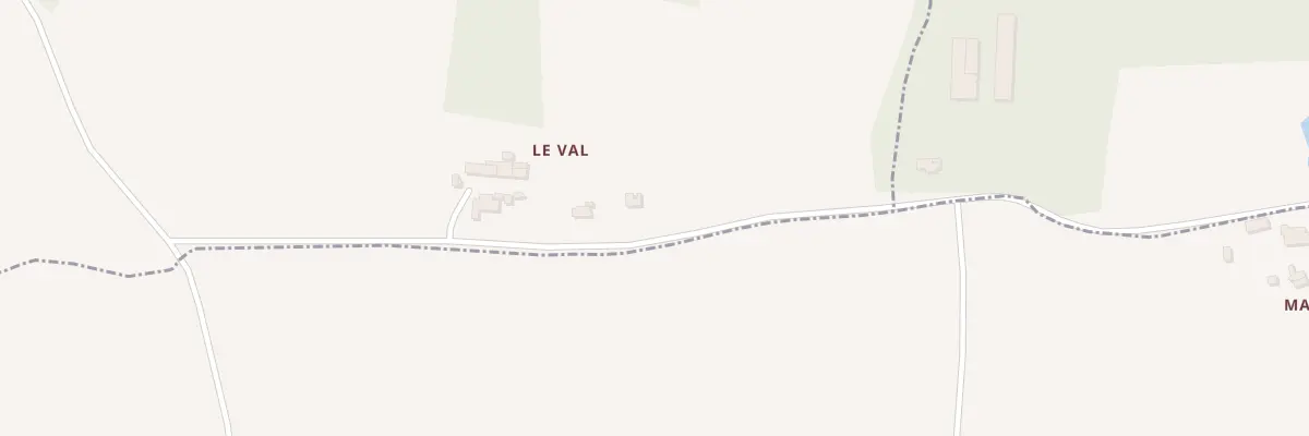 Plan du 11 Le Val à La Chapelle du Lou du Lac
