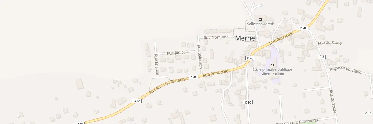 Plan du 1 Rue Judicaël à Mernel