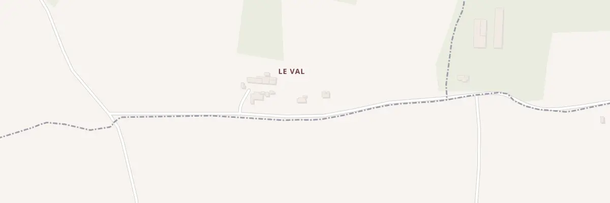 Plan du 9 Le Val à La Chapelle du Lou du Lac